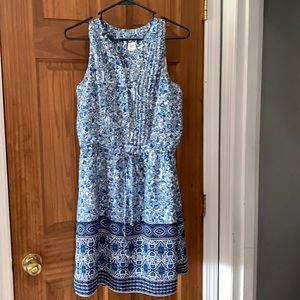 GAP Sleeveless button front dress